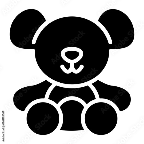 teddy bear Solid icon