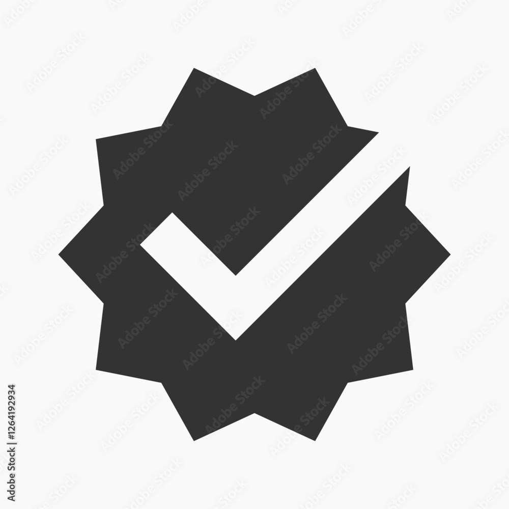 Verified badge icon design vector Verified badge icon design vector