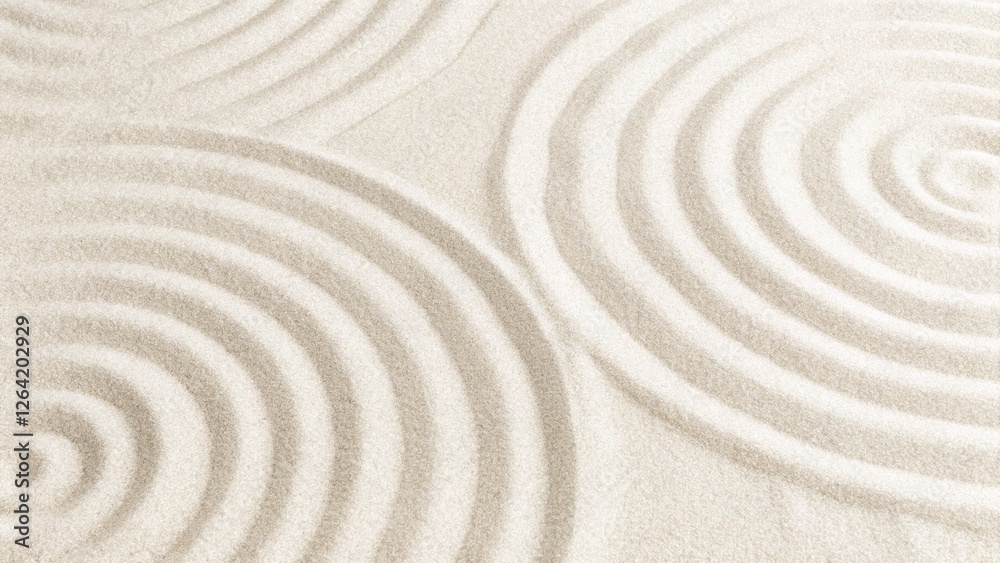 Sand pattern as background. A zen pattern in white sand. Beach sand texture in the summer sun. Sea waves and sun glare over the sandy coast. Sand texture background. Wave pattern. Sand pattern as background. A zen pattern in white sand. Beach sand texture in the summer sun. Sea waves and sun glare over the sandy coast. Sand texture background. Wave pattern.