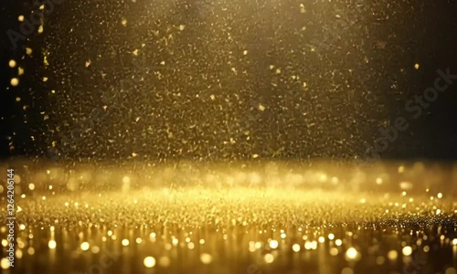 Golden Glitter Sparkle Background