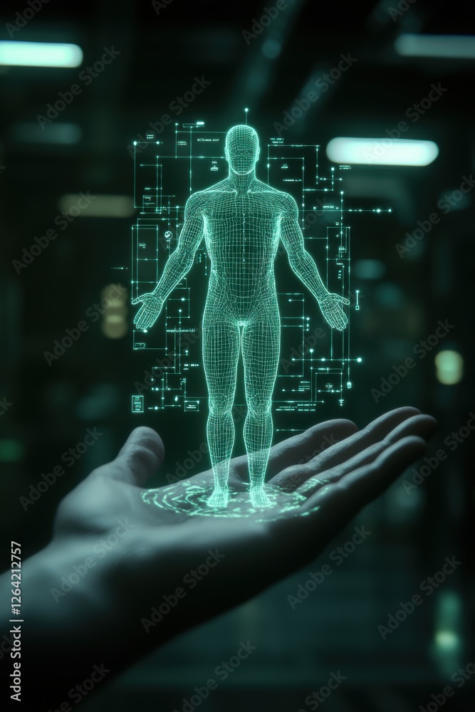 High tech background template design with theme of humanoid robot. High tech background template design with theme of humanoid robot.