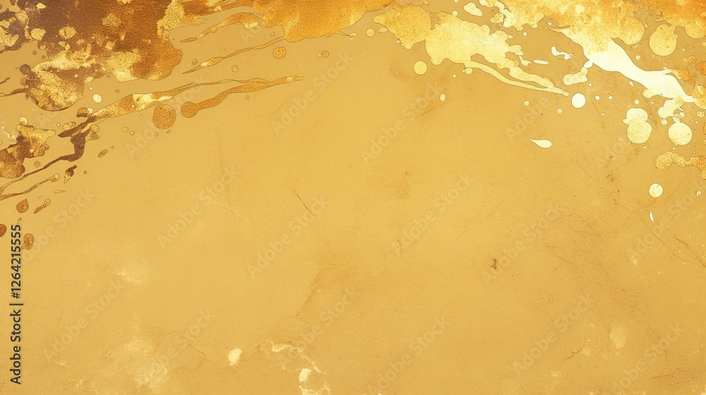 Obraz premium Gold paint splattered abstract background texture design
