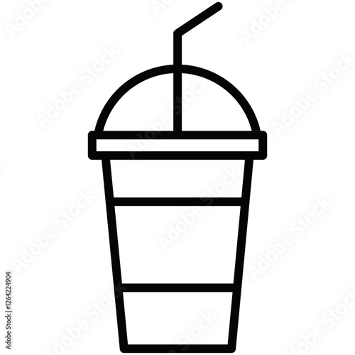 beverage ice cup illustration icon vector 