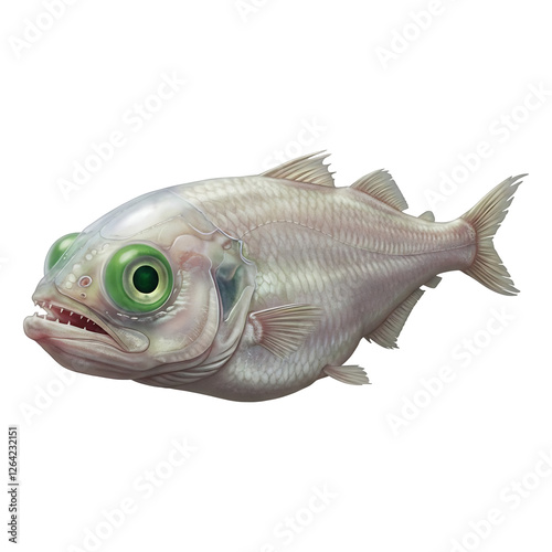 Ghostly Deep-Sea Fish with Large Eyes photo