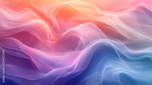Wallpaper Mural Abstract flowing waves of vibrant colors blending seamlessly in a dreamlike atmosphere Torontodigital.ca