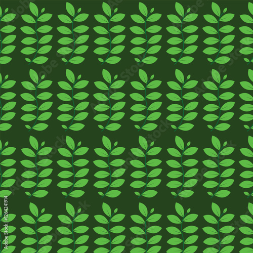 abstract background with green leaves design