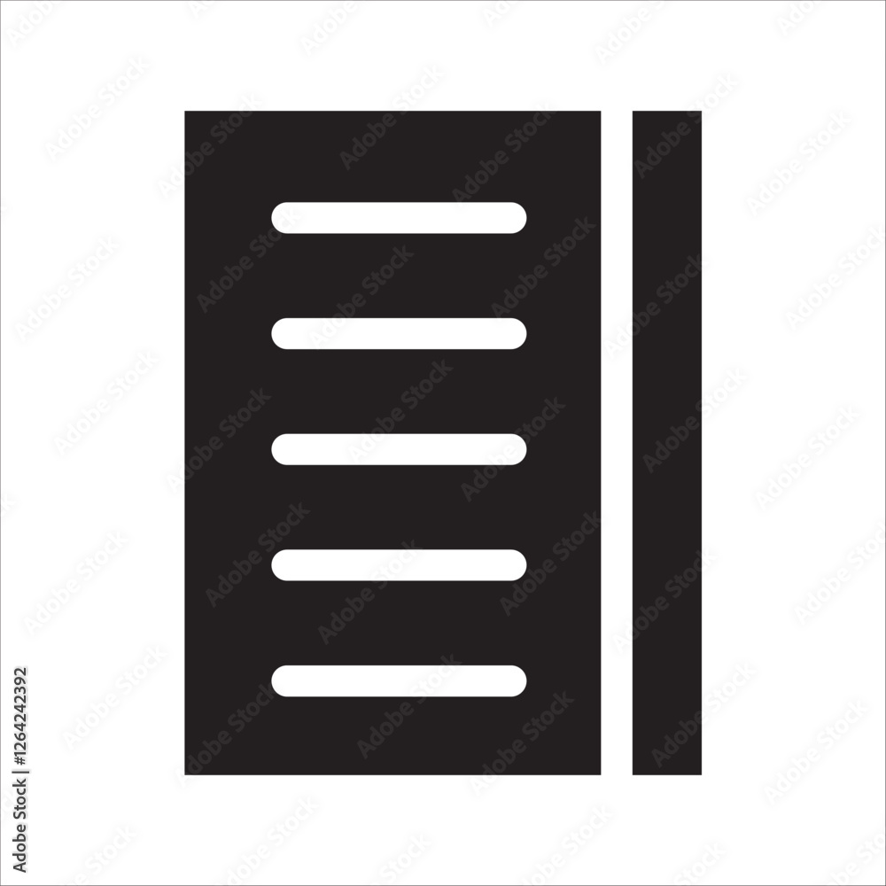 document icon in trendy flat style isolated on background document icon in trendy flat style isolated on background