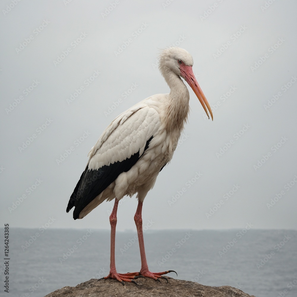 Fototapeta premium stork on the water