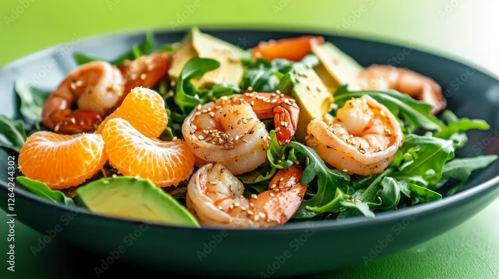 Delicious Shrimp Salad with Avocado Mandarin and Arugula Delicious Shrimp Salad with Avocado Mandarin and Arugula