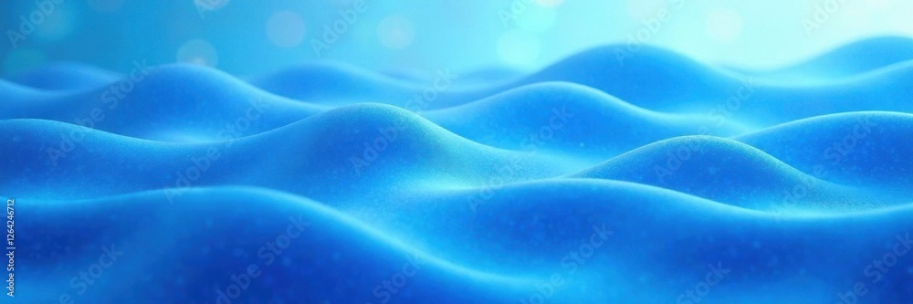 Obraz premium Soothing abstract blue wavy pattern, texture, pattern, abstract