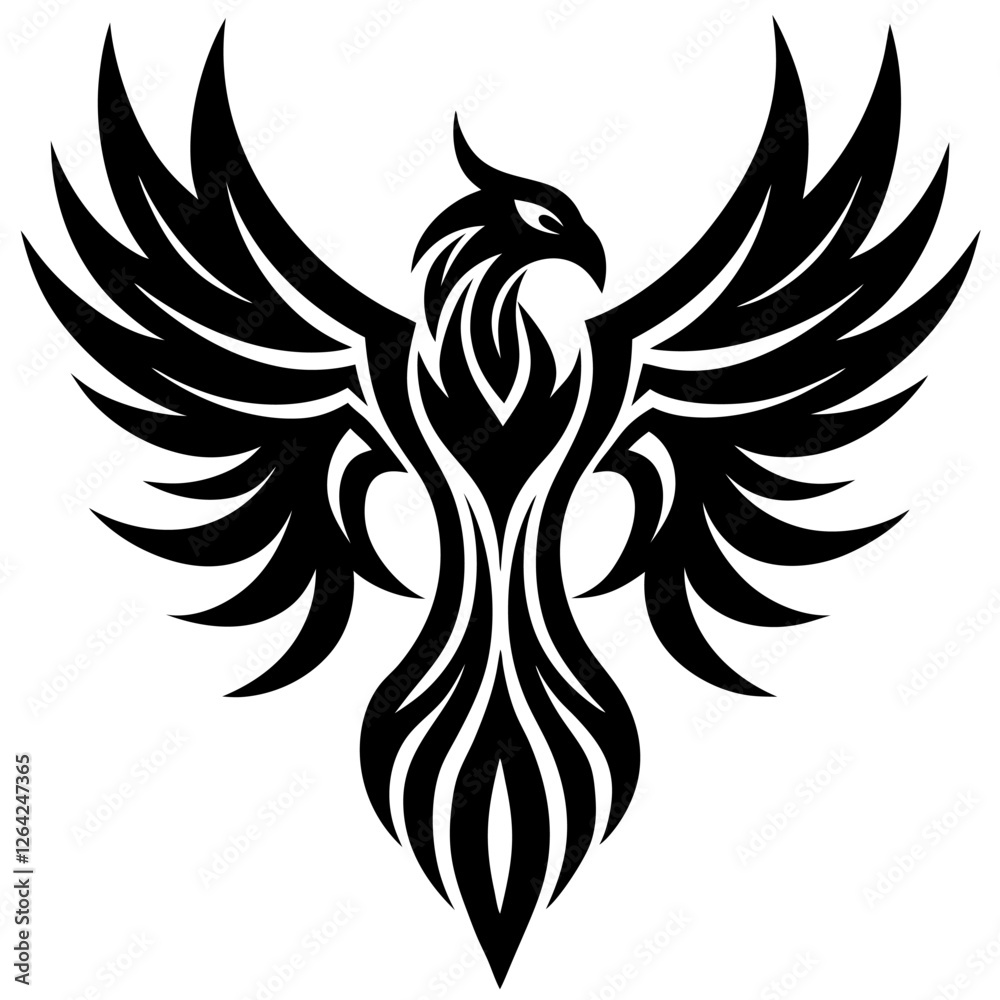 Obraz premium eagle tattoo vector