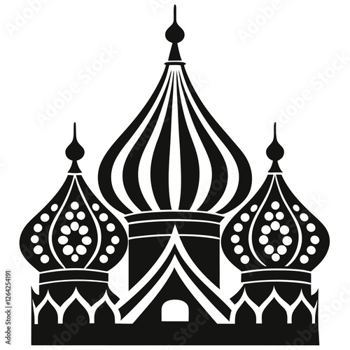 vector illustration of an ancient dome patterns