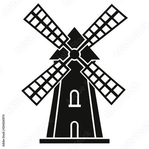 vector of a windmill