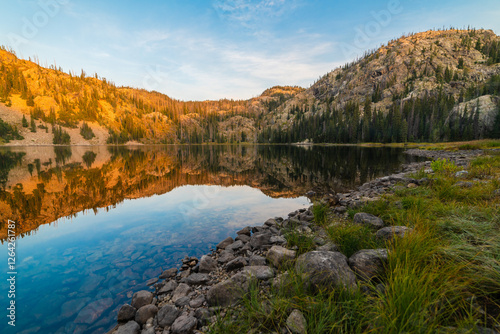Mirror Reflection In Alpine Backcountry