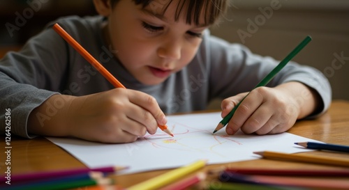 Wallpaper Mural Young Child's Creative Drawing Session Torontodigital.ca