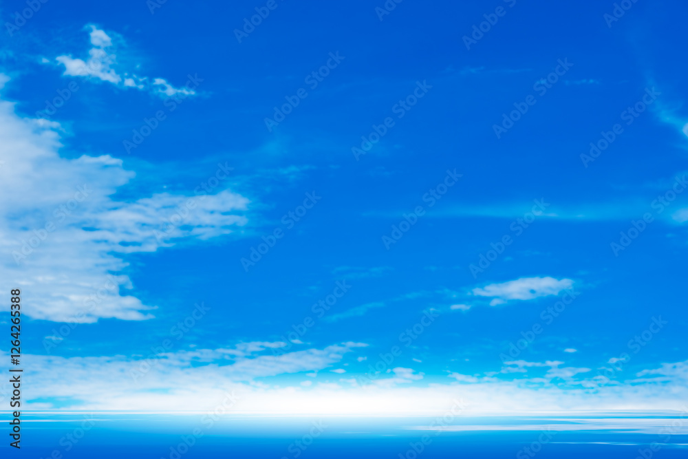 Panorama of cloud clear sky background for summer vacation concept at ocean and summer sea water with sunlight of beautiful cloudy Panorama of cloud clear sky background for summer vacation concept at ocean and summer sea water with sunlight of beautiful cloudy