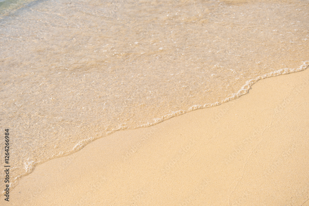 nature of the beach and sea Summer with sunshine, sandy beaches, clear blue waters sparkling against the blue sky. On an island with good ecology and environment Background for summer vacation nature of the beach and sea Summer with sunshine, sandy beaches, clear blue waters sparkling against the blue sky. On an island with good ecology and environment Background for summer vacation