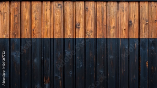 Wallpaper Mural Vertical brown and black wood planks. Perfect background for rustic or modern designs. Torontodigital.ca