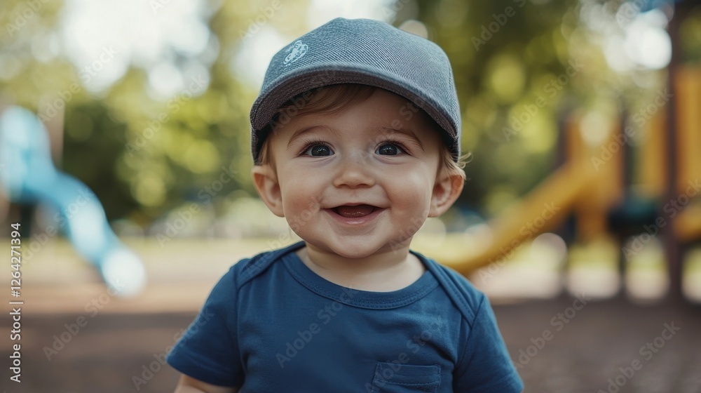Happy Child in Playground Happy Child in Playground