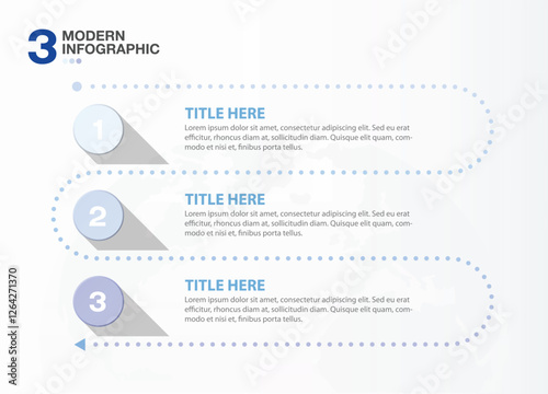 Infographic 3 options or step for presentation. Business icons concept.