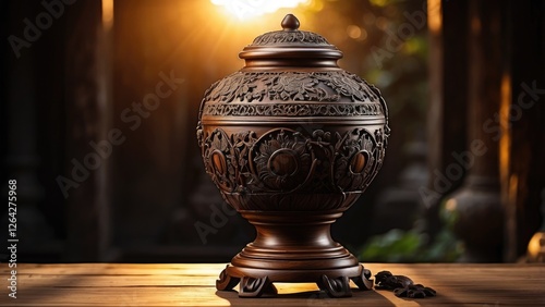 Funeral with Cremation Urn in Church
