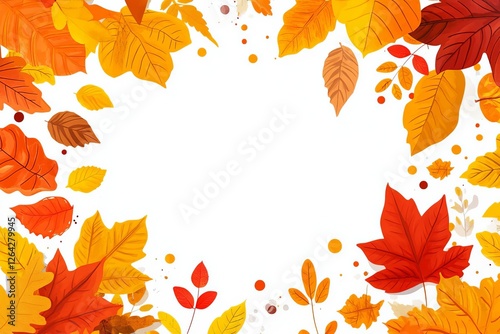 Whispers of Autumn A Watercolor Embrace Autumn Serenity Delicate Leaves in Warm Hues Falling for Fall An Artistic Leaf Collection