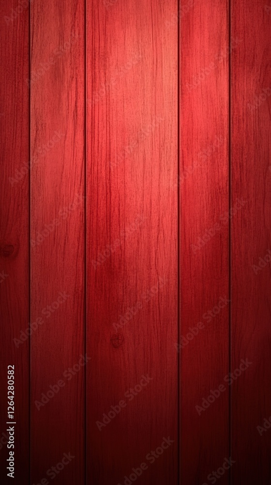 Fototapeta premium Rich red wooden planks background texture.