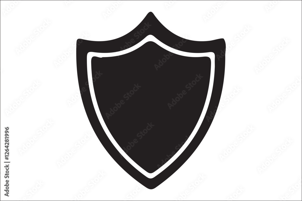 Premium Shield Silhouette Vector – Perfect for Logos and Emblems Premium Shield Silhouette Vector – Perfect for Logos and Emblems