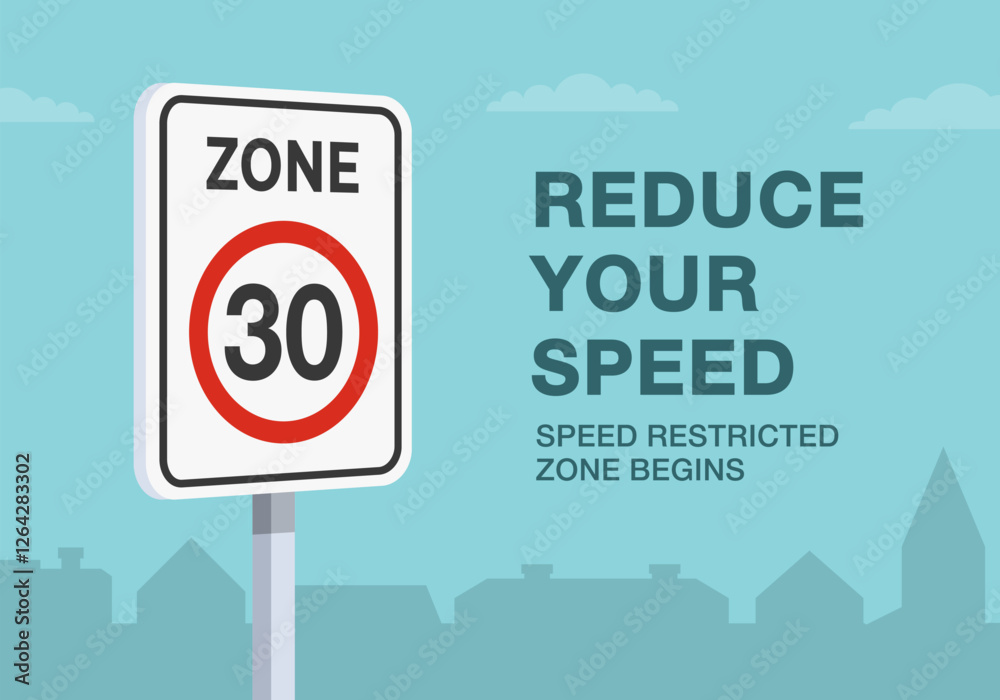 Safe driving tips and traffic regulation rules. Close-up of european Safe driving tips and traffic regulation rules. Close-up of european