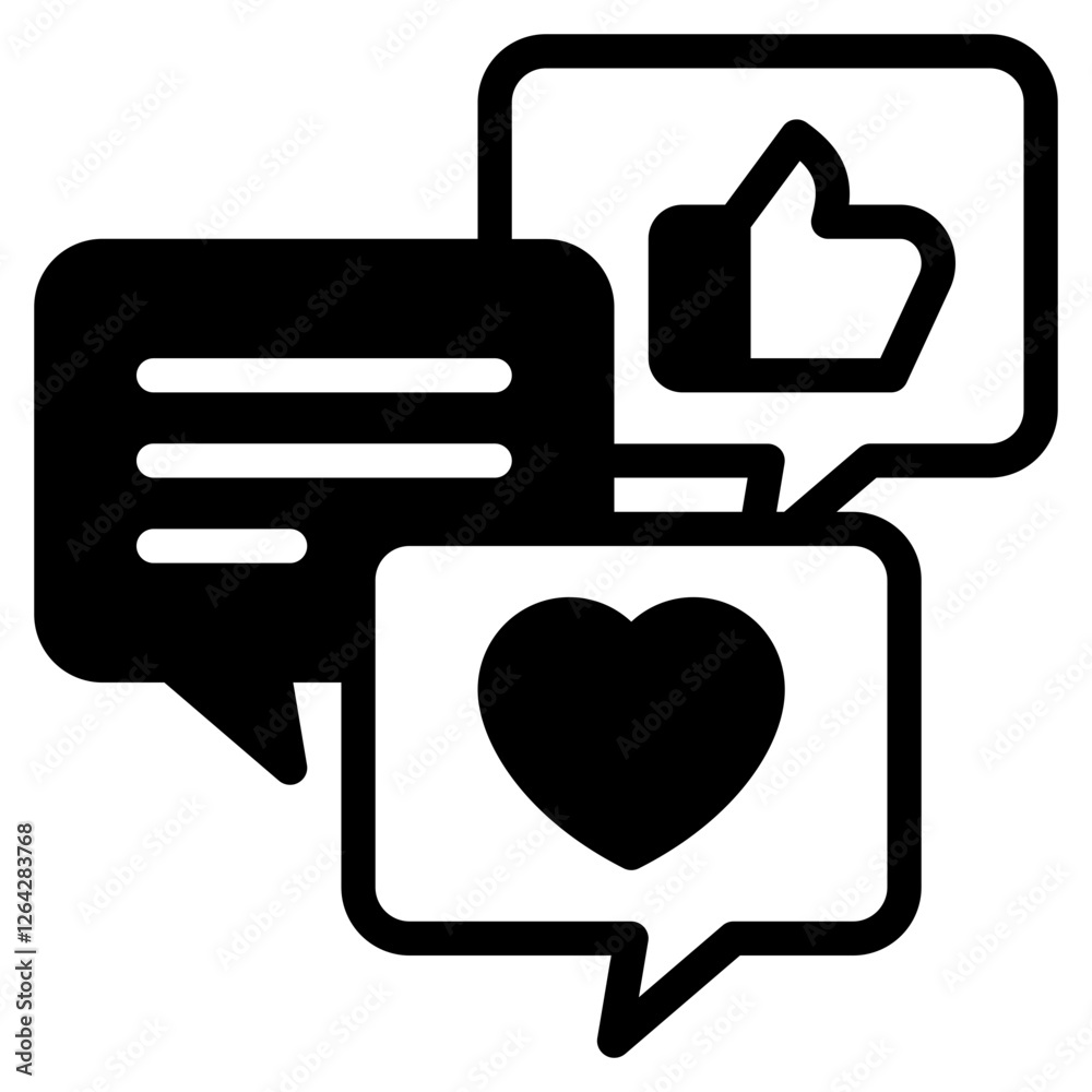 Dynamic Social Media Interaction Icons Set Dynamic Social Media Interaction Icons Set