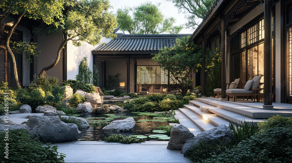 Chinese forest garden architecture Chinese forest garden architecture