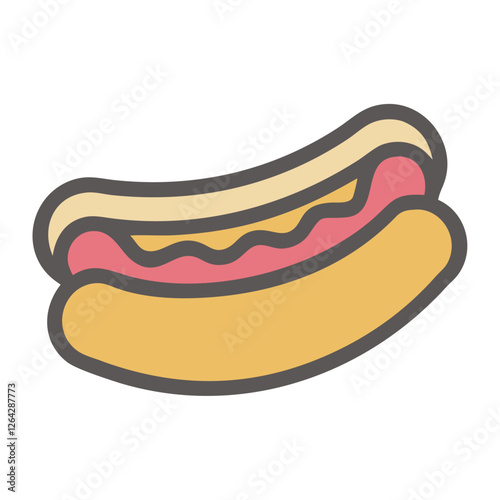 Street food hotdog