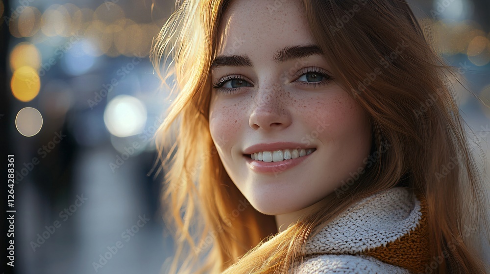 Captivating Image of a Smiling Young Woman Captivating Image of a Smiling Young Woman