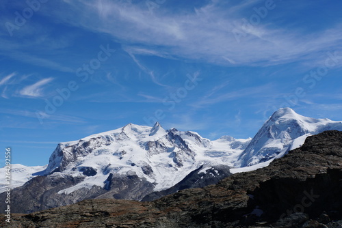 Wallpaper Mural Monte Rosa view from Trockener Steg - Zermatt, Switzerland Torontodigital.ca