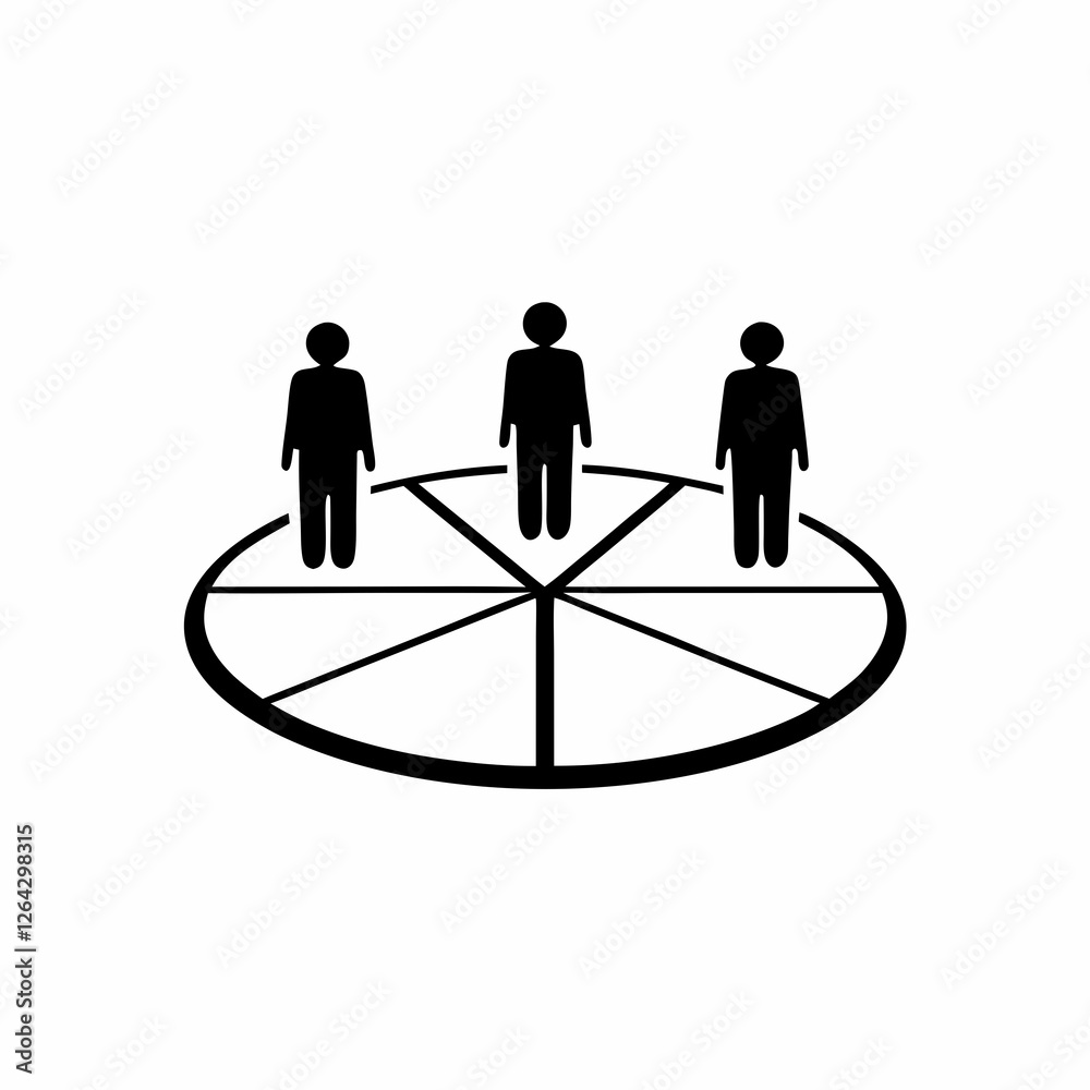 business Pie Chart icon or logo silhouette business Pie Chart icon or logo silhouette