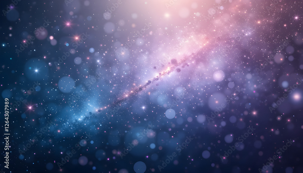 Naklejka premium Mystical Abstract Background Showcasing a Celestial Dance of Light and Motion