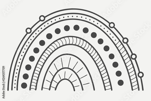 vector illustration of a gate