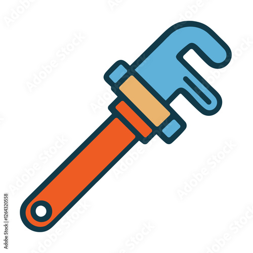 Construction pipe wrench tool