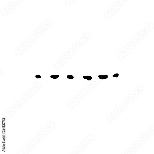 hand drawn dashed line art