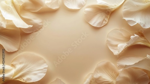background in beige tones with barely noticeable iris petals