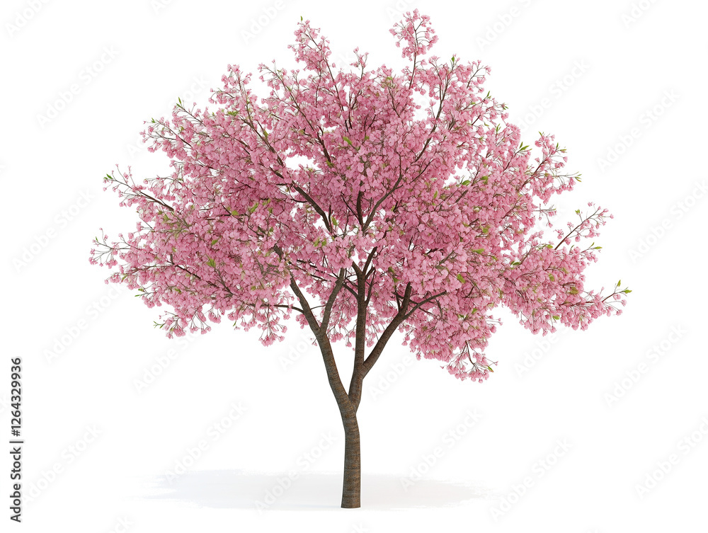 春の訪れを感じる満開の桜の木|和風デザインにも最適 春の訪れを感じる満開の桜の木|和風デザインにも最適