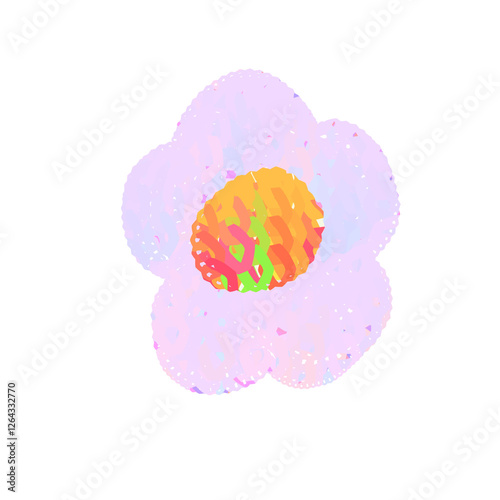 flower rainbow colorful light violet