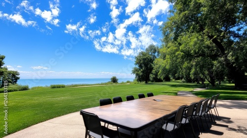 Fototapeta Naklejka Na Ścianę i Meble -  Outdoor Meeting Space