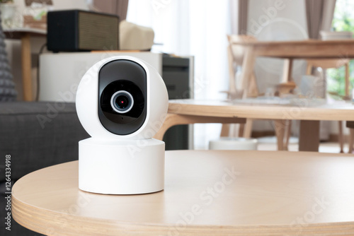 New technology, Household surveillance system 360 angle camera with motion detection, home security camera Smart CCTV