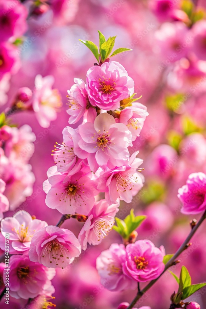 Beautiful spring natural background with bright pink cherry blossom flowers close up macro. Beautiful spring natural background with bright pink cherry blossom flowers close up macro.