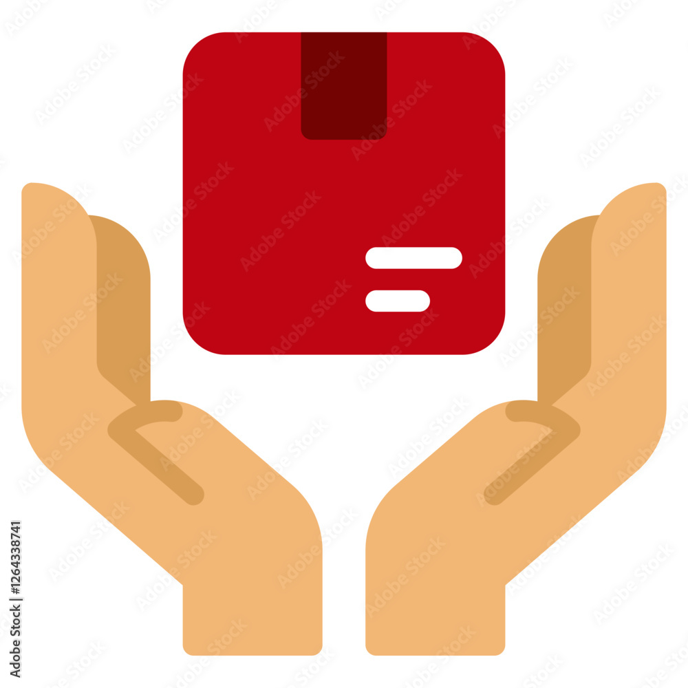 Stylish Package Delivery Icon for Digital Use Stylish Package Delivery Icon for Digital Use