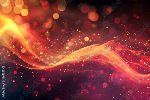 Abstract colorful background with vibrant light trails and bokeh effects creating a dynamic atmosphere