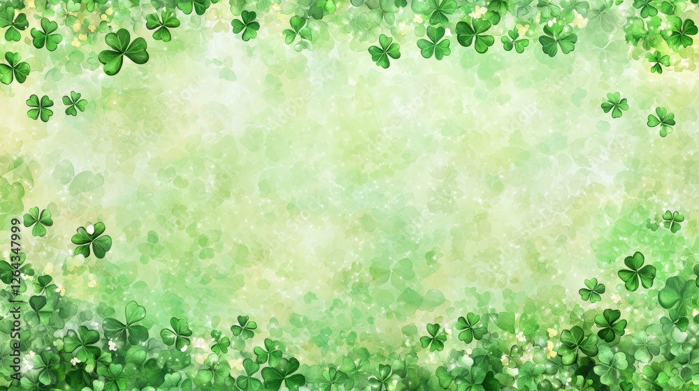 A vibrant green background adorned with shamrocks, perfect for St. Patrick's Day celebrations or nature-themed designs. A vibrant green background adorned with shamrocks, perfect for St. Patrick's Day celebrations or nature-themed designs.