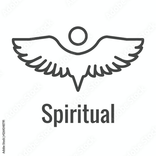 Zen Meditation Mandala Design Symbol Concept with Yoga Idea 