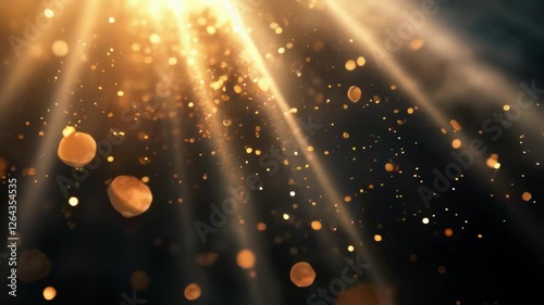 Golden Sunbeams and Glittering Particles, Ethereal Light Show